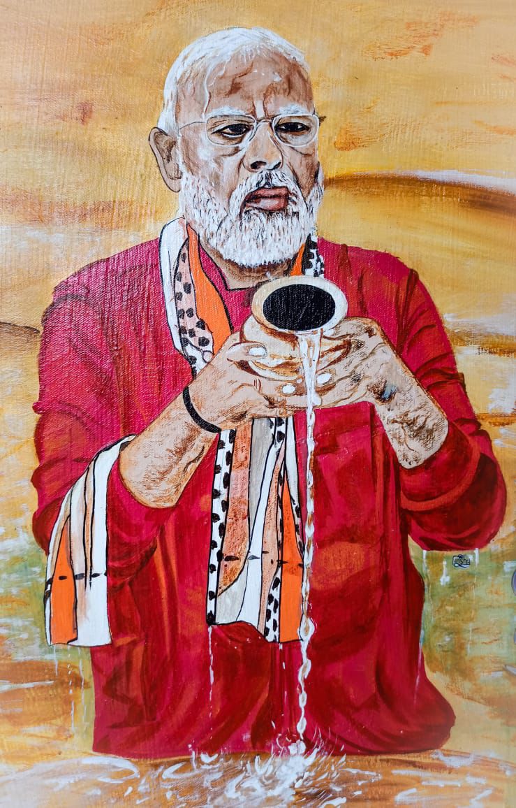 Commissioned Work 62 — Devotional & Commissions by Nisha Arts, Private commission, 2025