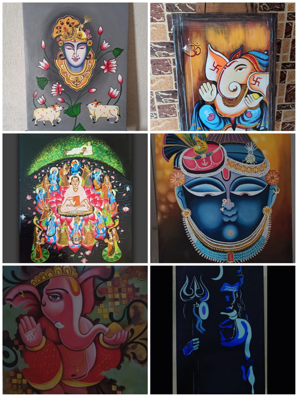 Wall Mural 70 — Wall Murals by Nisha Arts, Wall mural, hand-painted, 2025