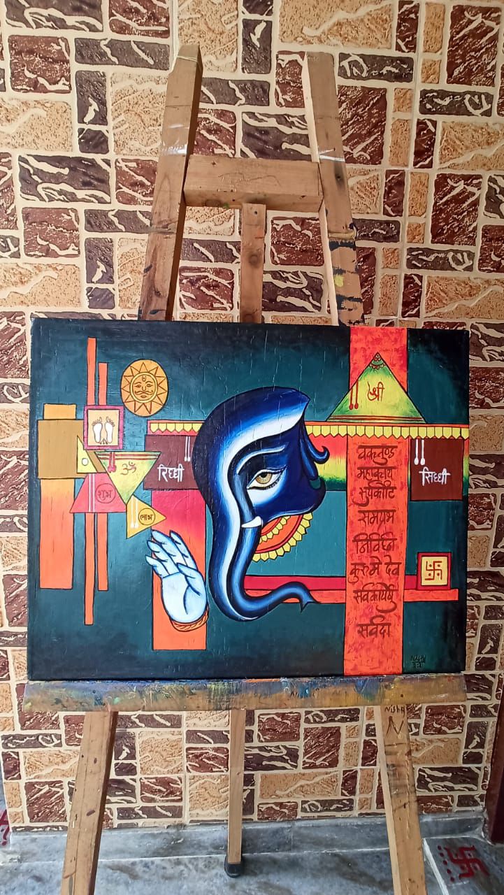 Wall Mural 83 — Wall Murals by Nisha Arts, Wall mural, hand-painted, 2025