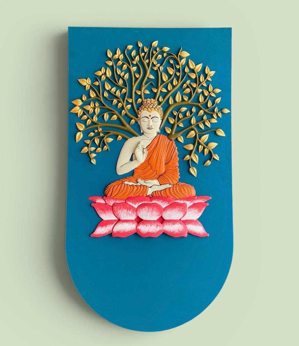 Relief Sculpture 119 — 3D Relief Sculptures by Nisha Arts, 3D relief, hand-sculpted, 2025